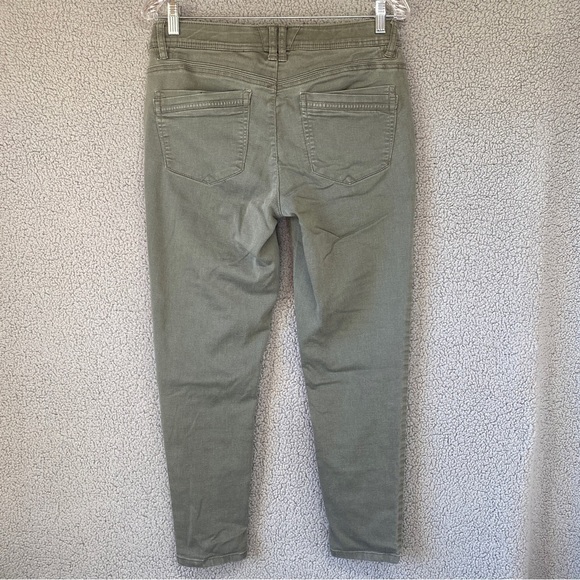 Democracy Ab Technology Greyish Olive Skinny Leg Pants Sz 8 - Picture 6 of 11